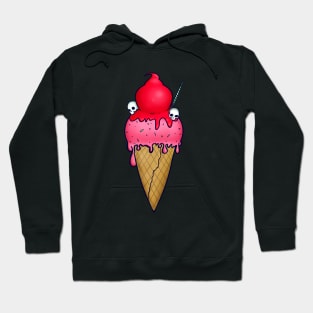 Strawberry Ice-cream & Skulls Hoodie